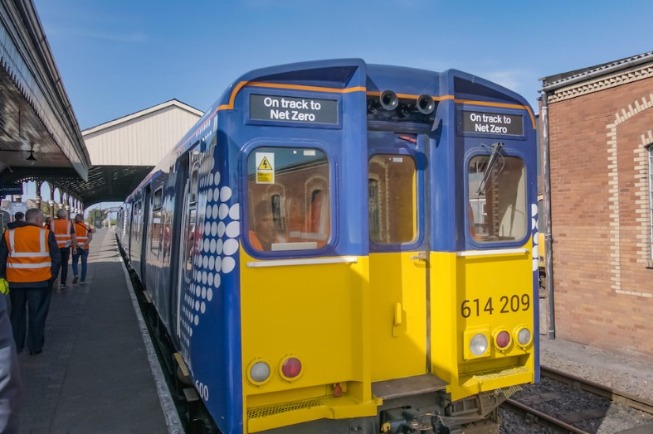 Image of Scotlands hydrogen train project
