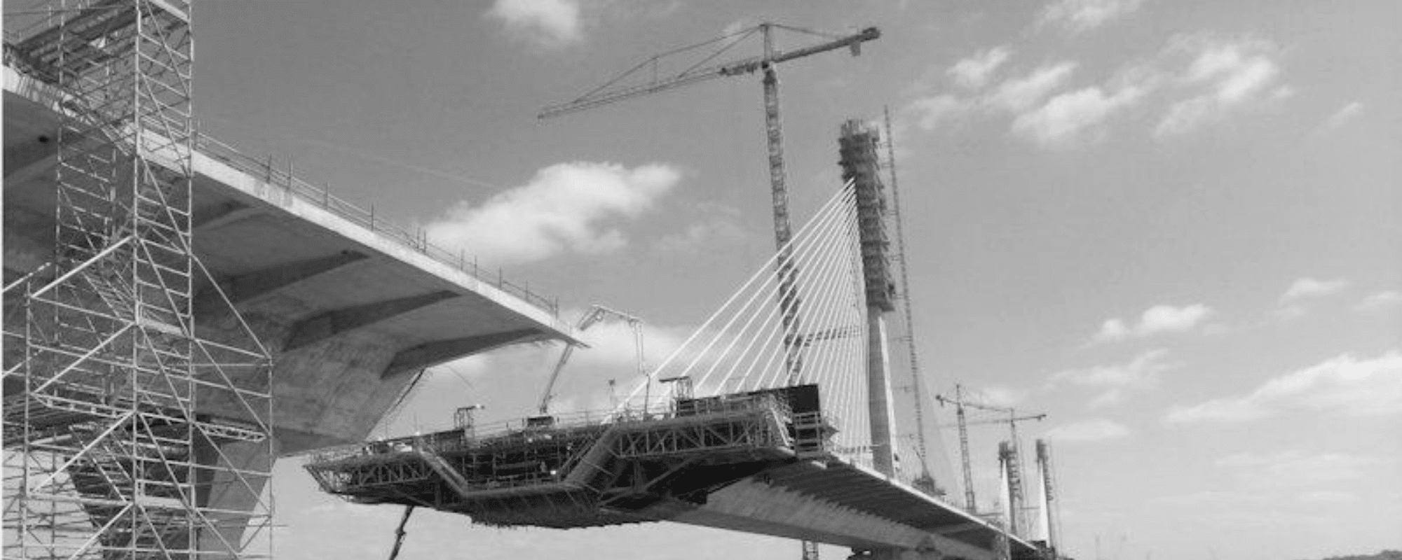 Bridge being built for civil engineering